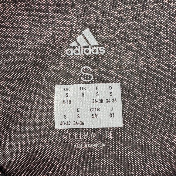 Adidas Climalite Racerback Tank Top Women Small Pink Black Athletic Activewear - Picture 9 of 11